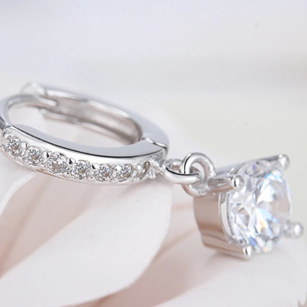 NEW 925 Sterling Silver Drop Earrings - Picture 7 of 12